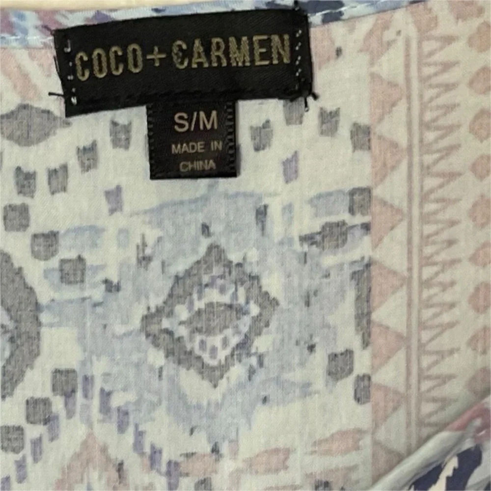 Coco + Carmen patchwork boho high low dress size S/M - Picture 5 of 5